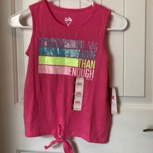 Justice I Am More Than Enough tank top Pink Size Medium 10 - Picture 1 of 6