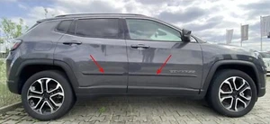 Protector de puerta de coche moldura cubierta molduras laterales carrocería apto para Jeep Compass 2020- - Imagen 1 de 9