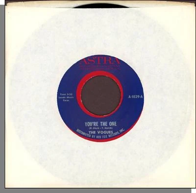 The Vogues - You're the One + Goodnight My Love - Astra 7" 45 RPM Single! - Image 1 of 3