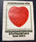 1914 Stuttgart Germany Health Care Exhibition Poster Stamp