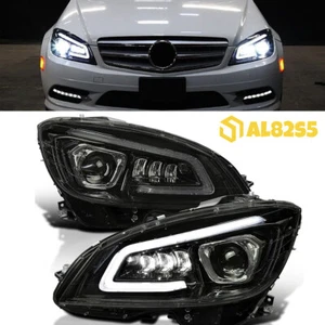 LED Headlight For 2007-2010 Mercedes Benz W204 C-Class C300 C350 Left+Right Lamp - Picture 1 of 12