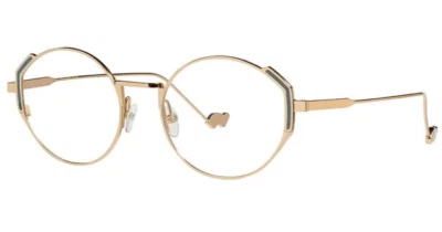 FACE A FACE BOCCA LACCA 1 col LM201 TITANIUM GOLD AUTHENTIC EYEGLASSES 47-20 - Image 1 of 4