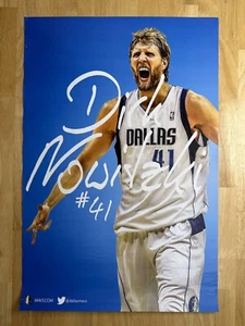 Rare 2013 Dirk Nowitzki Poster 26x17.5" Dallas Mavericks HoF NBA Finals MVP MAVS - Picture 1 of 7