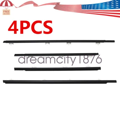 Для Nissan Sentra 1990 1991 1992-1994 седан 4 двери черный ремень линия резиновое уплотнение - Изображение 1 из 4