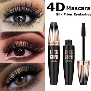 4D Silk Fiber Eyelash Mascara Waterproof Length Thick Long Lasting Smudge-Proof❶
