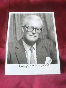 Autograph DOUGLAS HURD-Ex-Secretary of State Foreign Affiars-Offiial Photo 1990s - Picture 1 of 4