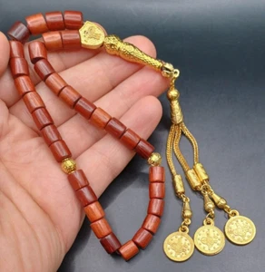 Tesbih OSMANLI Tugra Ağaç Tespih 33er islamische Gebetskette, Misbaha Rosary NEU - Bild 1 von 3