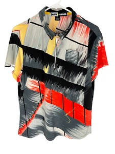 Jamie Sadock Top Donna Grande Nero Tennis Golf Pickleball Quarto Zip - Foto 1 di 5