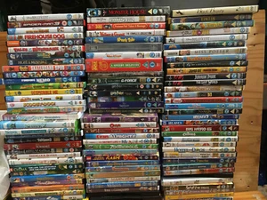 JobLot SALE 40 DVD Childrens Kids Fun Cartoon Film Mixed Wholesale Bundle Market - Picture 1 of 15