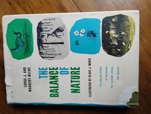 The Balance of Nature HC DJ Vtg Milne Murie 1972 Book - Imagen 1 de 6