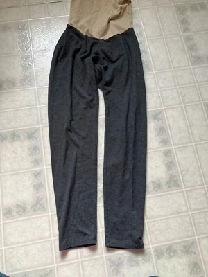 Motherhood Maternity Secret Fit Belly Gray Leggings Women Large Full Panel - Image 1 of 4
