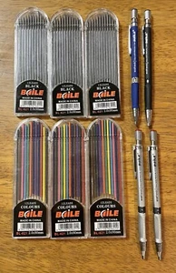 Baile 2mm Mechanical Pencils W/ Black & Color Lead Refills for Art Sketching - Picture 1 of 3