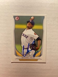 Houston Astros MICHAEL FELIZ Signed Card