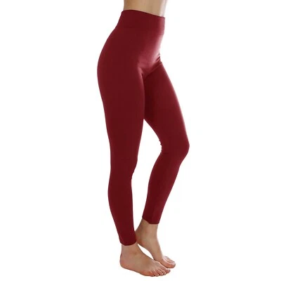 Legging forrado de lana para mujer invierno térmico cálido longitud completa legging pantalones  Foto 1 de 2