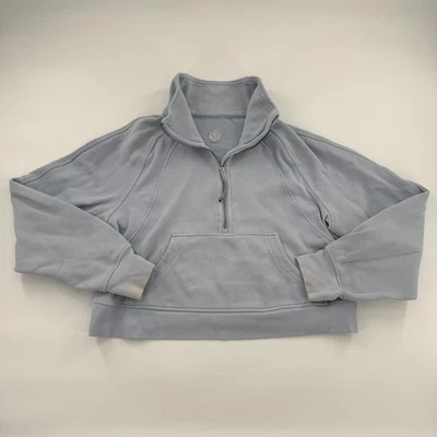 Lululemon Buceo Media Cremallera Pullover Mujer Grande Polar Sudadera Bolsillo Canguro Foto 1 de 4