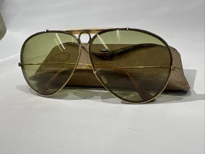 Vintage B&L Ray Ban USA Pilotenbrille Ambermatic Allwetter ERSATZTEILSPENDER mit Etui - Bild 1 von 9