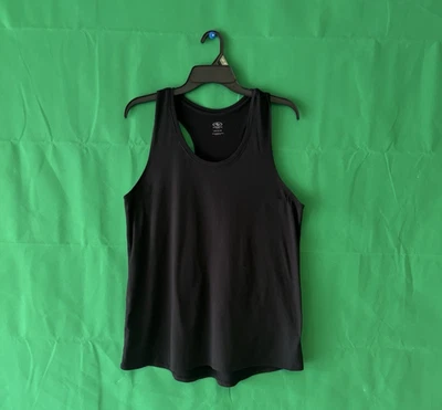 Women's Athletic Works Tank Top L Black Polyester/Spandex Workout Running Yoga - Image 1 of 4