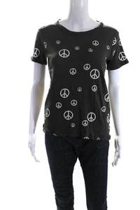 Chaser Womens Cotton Graphic Print Round Neck Short Sleeve T-Shirt Green Size XS - Picture 1 of 6