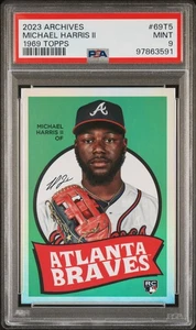 Michael Harris II RC 2023 Topps Archives - 1969 Topps Single Player Foil #69T-5 - Picture 1 of 3