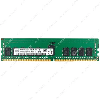 Hynix 16GB DDR4-3200 PC4-25600 1Rx4 ECC RDIMM Server Memory RAM HMA82GR7CJR4N-XN - Image 1 of 2