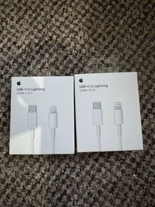 GENUINE ORIGINAL Apple iPhone 14 13 12 11 Charger USB-C to Lightning Cable - 1M - Picture 1 of 3