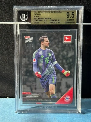 Topps Now Bundesliga 2024-25 Black /10 Manuel Neuer Beckett 9,5 GEM MINT - Bild 1 von 2