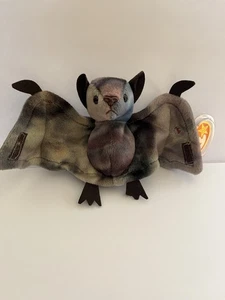 1998/1996 RARE Batty Beanie Baby With ERRORS And Exceptional tie-dye coloring - Bild 1 von 18