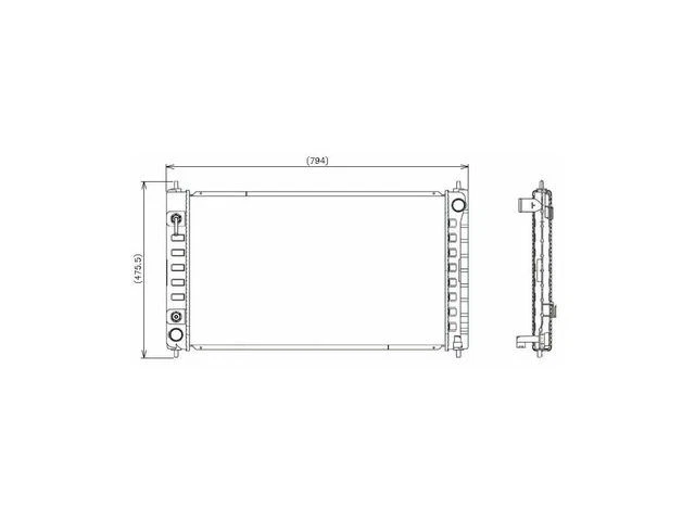 Radiador para Nissan Altima GAS 2007-2018 2008 2010 2012 2011 2013 2009 HH924ZQ Foto 1 de 1