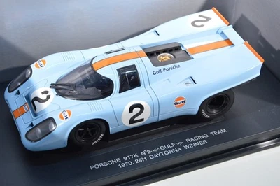 PORSCHE 917K GULF RACING TEAM SCALA 1/18 UNIVERSAL HOBBIES DIE CAST EAGLE'S RACE - Immagine 1 di 4