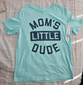 Jumping Beans Boys Mom's Little Dude Super Soft Tshirt Shirt NEW w Tags Size 12 - Picture 1 of 6