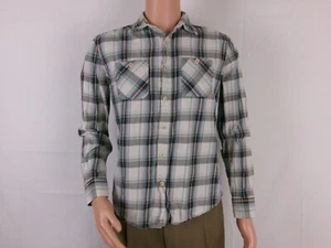 American Eagle Outfitters Button Up Long Sleeve Dress Shirt  SIZE: M BLUE/WHITE - Picture 1 of 2