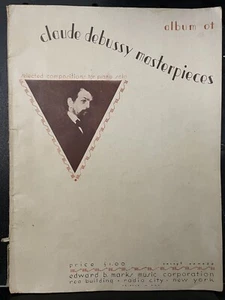 Claude Debussy: OBRAS MAESTRAS - 64 páginas Edward Marks 1936 edición 9 piezas - Imagen 1 de 5