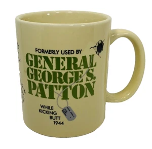 General George S Patton Coffee Mug Novelty Interest WW2 Duty Secondhand Stuff Co - Picture 1 of 13