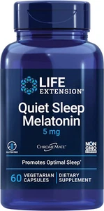 Life Extension Quiet Sleep Melatonin, 5 mg 60 vegetarian capsules - Picture 1 of 6