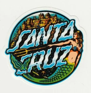 Santa Cruz Skateboards Meerjungfrau Triton Speerburg Aufkleber 3,25" Aufkleber - Bild 1 von 1