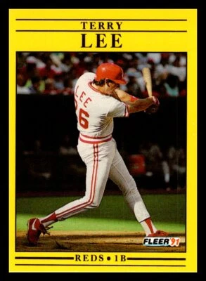 1991 Fleer # 70 - Terry Lee - Cincinnati Reds - Image 1 of 2