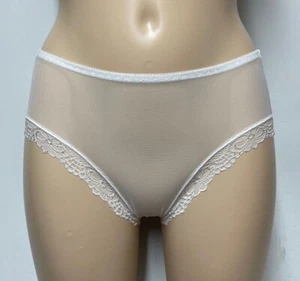 Nylonz Vue Stretch Sheer Panties WHITE - All See Through - All Sizes - Picture 1 of 4
