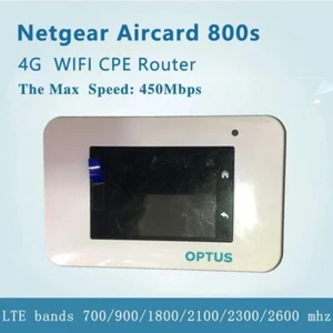 Optus Netgear AC800S 4G WiFi Modem Portable WIFI Router Capacitive Touch Screen - Picture 1 of 8