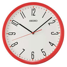 Kihon  Bright Red Round 12 Inch Acrylic Wall Clock