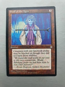 Staff of the Ages, MTG Ice Age (1995), Rare Artifact NM - Picture 1 of 2