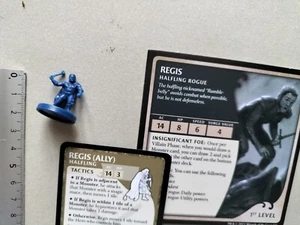HALFLING ROGUE REGIS HOBBIT MINIATUR+ENGLISH CARDS/D&D THE LEGEND OF DRIZZT/G523 - Imagen 1 de 2