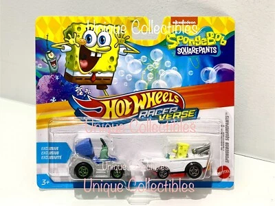 Hot Wheels Racer Verse 2025 Plankton & SpongeBob SquarePants 2 pack Brand New - Image 1 of 2