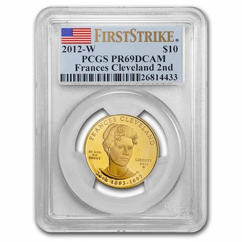 2012-W 1/2 oz Prf Gold Frances Cleveland 2nd Term PR-69 PCGS (FS) - SKU#92196 Cover