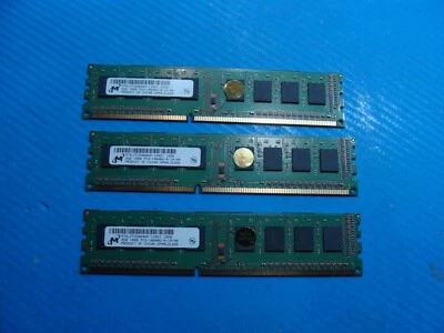 HP P6720F Dimm Micron 6Gb 3x2Gb 1RX8 Memory Ram PC3-10600U MT8JTF25664AZ-1G4D1 - Image 1 of 2
