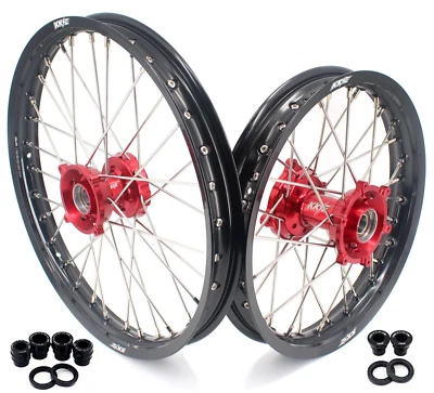 KKE 17/14'' 儿童轮圈适合 KTM SX85 2003-2020 Husqvarna TC85 2014-2020 红色 — 第 1/4 张图片