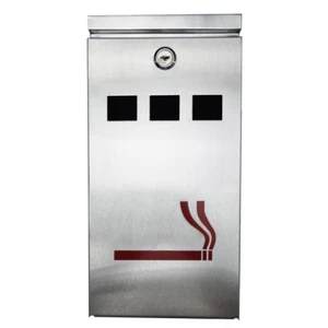 Bandeja de ceniza para cigarrillos bandeja de ceniza para cigarrillos montada en pared contenedor de acero inoxidable cl... - Imagen 1 de 7