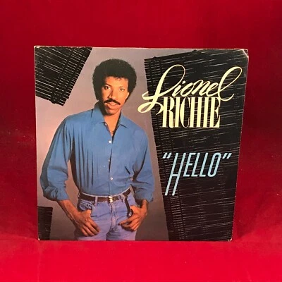 LIONEL RICHIE Hello 1983 UK 7" vinyl Single motown record original 45 D - Image 1 of 4