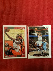 Bobby Portis 2 Card Panini Hoops Lot. 2016-17 #13 & 2018-19 #194 Chicago Bulls