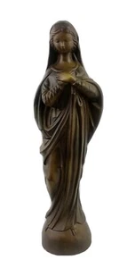 Vintage Jungfrau Maria Madonna Figur braun feine Qualität Japan 821 - Bild 1 von 9