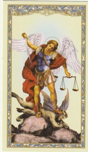 *Tarjeta Sagrada-"Oración a San Miguel" (El Arcángel) *Una Oración en la Espalda (HC10-S3} - Imagen 1 de 2